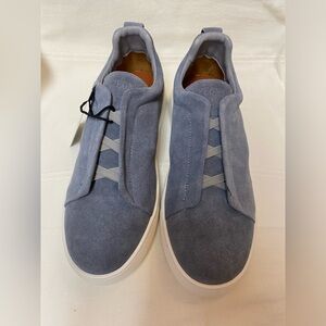 Stylish Blue Suede Men's Sneakers